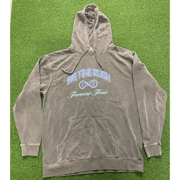 Big Time Rush Forever 2022 Tour Sweatshirt Hoodie Men's Grey Concert Hoodie XL - Picture 1 of 4